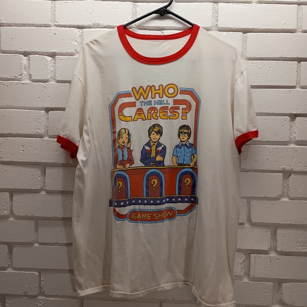 Who The Hell Cares Game Show Short Sleeve Tshirt
